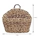 MyGift 6.5 Inch Handwoven Rattan Wall Hanging Storage Basket, Small Decorative Baskets
