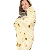 MIJIMO Tortilla Blanket Giant Flour Burrito to Blanket Kid Size 41 inch Double Sided Realistic Food Taco Flannel Soft Throw Blanket