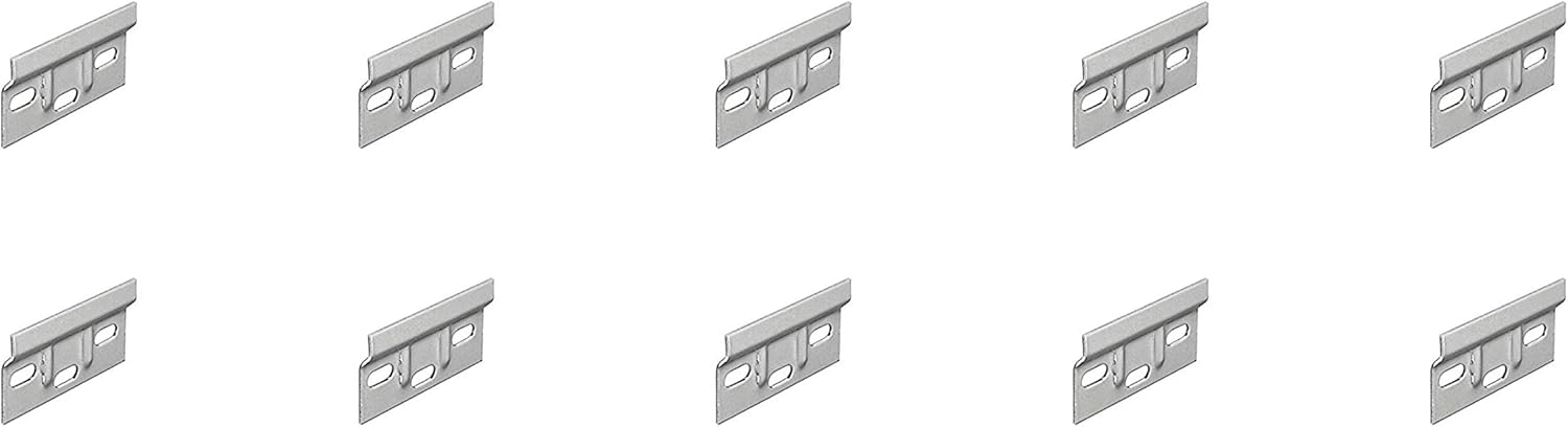 Kitchen Cabinet Hanging Brackets for Wall Mounting Cupboards Hanger Plate 63mm (10), Galvanized