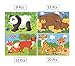 Kids puzzles for toddlers 3 years, 4 in 1 Wooden Jigsaw Puzzles with a Storage Box (Forest Animals)