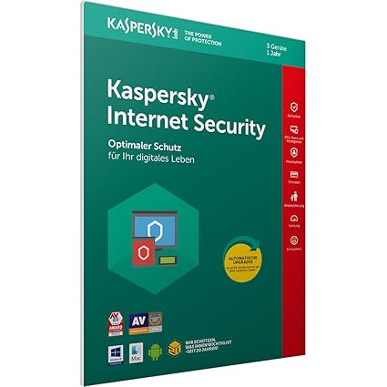 Kaspersky Internet Security 2018 Standard | 3 Geräte | 1 Jahr | Windows/Mac/Android | Download