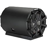 KICKER 46CWTB84 TB8 8-inch Loaded Weather-Proof Subwoofer Enclosure w/Passive Radiator - 4-Ohm, 300 Watt
