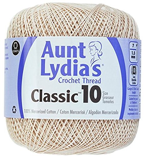Aunt Lydia's Crochet Thread - Size 10 - Natural (2-Pack) - Thumbnail 2