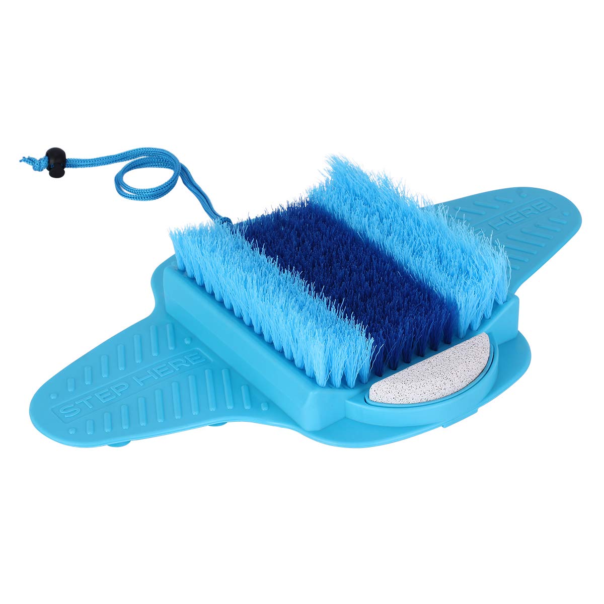 Foot Scrubber Brush, YF, Massage Shower Floor Foot Cleaner with Pumice Bristles Exfoliating Dead Skin Foot Spa Anti-slip Suction Cups