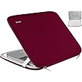 Laptop Case 15.6 Inch, Durable Shockproof Protective Cover Flip Case Briefcase Carrying Bag Compatible with 15.6" HP, ASUS, Lenovo, Acer, Notebook, Computer, Ultrabook, Chromebook, Red