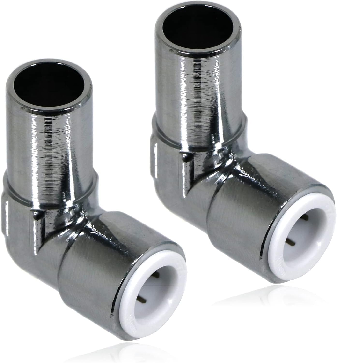 22.5 Team Controls Team Controls 15mm x 10mm Pushfit Radiator Valve Chrome Reducing Elbow Pair