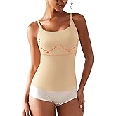 V FOR CITY Women's Tank Top with Built in Bra Adjustable Strap Camisole Top Summer Sleevless Cami Shirt