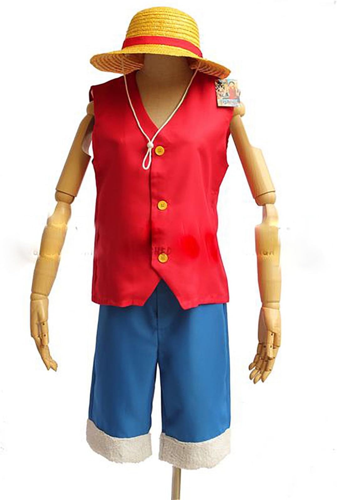 One Piece Monkey D Luffy Anime Cosplay Costume FULL Set COS76