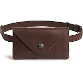 Hide & Drink, Waist Pouch, Fanny Pack, Medieval Bag, Vintage Purse, Phone Holder Cable Case, Easy Travel for Digital Nomads, Full Grain Leather, Handmade, Bourbon Brown
