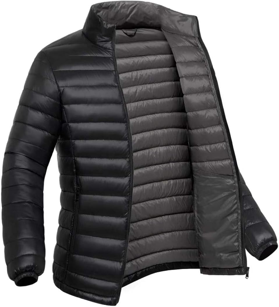 Winter Mens Camouflage Down Jacket Ultra Light Warm Casual Windproof Parka Coat : Amazon.co.uk 