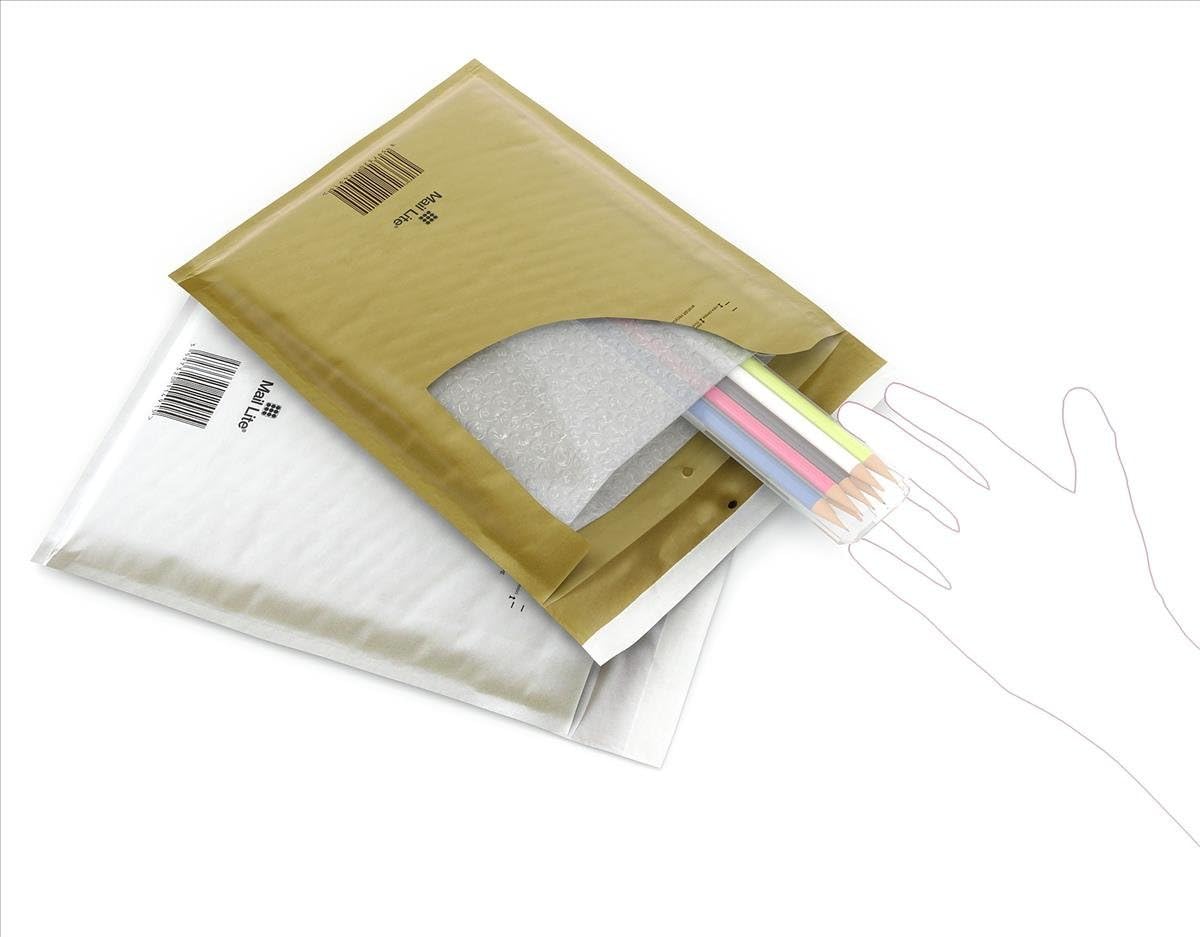 Mail Lite G/4 White 240x330mm 50env/BX