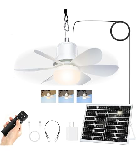 10400mAh Solar Camping Fan with Light,Camping Fan with Solar Panel,4 10400mAh Solar Camping Fan with Light,Camping Fan with Solar Panel,4