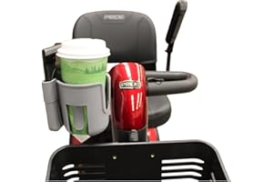 Generic MoRollz Cup Holder Bottle Mount for Pride Mobility Scooters, GoGo, Revo, Victory, Tiller Mounted, Assembled in USA, B