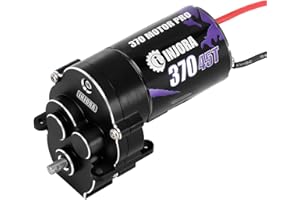 INJORA CNC Aluminum Complete Transmission with 370 Brushed Motor 45T for 1/18 RC Crawler TRX4M Upgrade