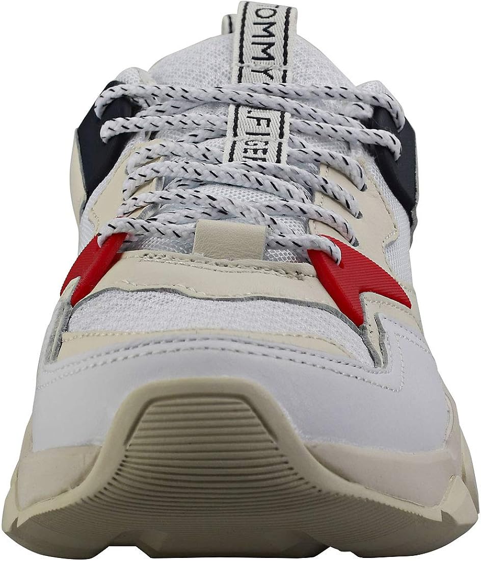 wmn chunky mixed textile trainer