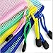 10 Pcs Plastic Zip Document Filing Folder Bag Storage Pouch with A4 Size Paper, 10 Pcs 5 Colors Zippered Waterproof Reinforced PVC Bag Storage Pouch (Red, Blue, Yellow, Green, Clear)