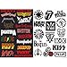 NAVAdeal 2X Rock Metalic Luggage Skateboard Laptop Car Bumper Sticker - Perfect Gift idea for Kids, Great Xmas Christmas Gift idea