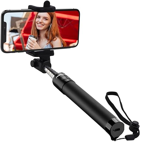 Mpow Selfie Stick, iSnap X U-Form Selfie Stange Erweiterbar Selfie-Stick mit integrierter Bluetooth Fernauslöser,Selfie Stick