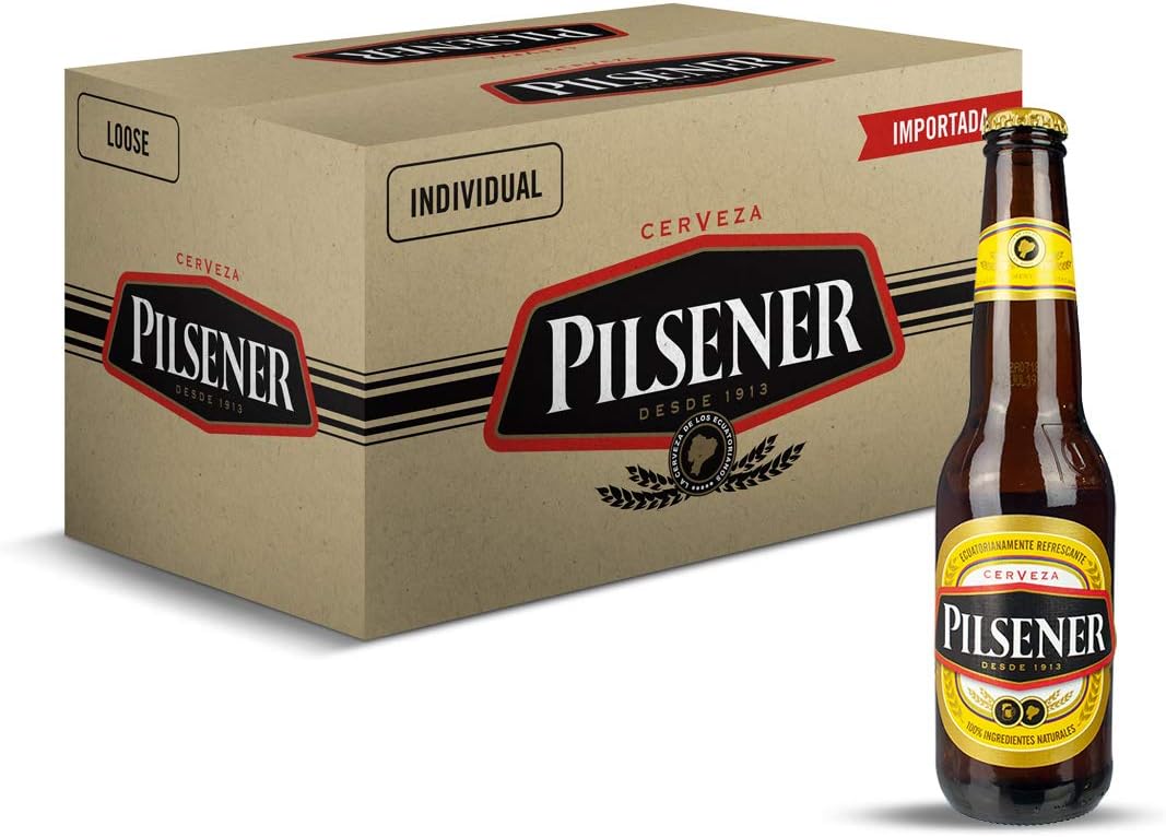 Cerveza Pilsener - caja de 24 botellas x 33cl: Amazon.es: Alimentación y bebidas