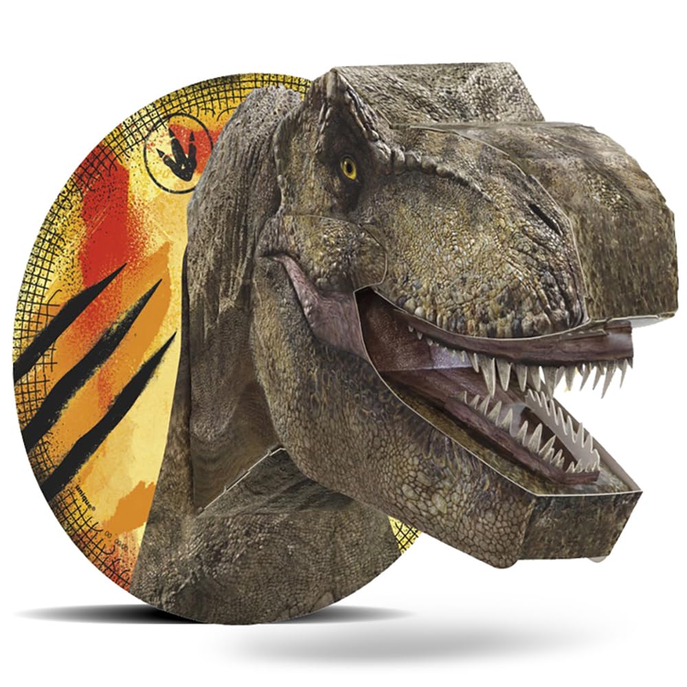 Unique 23719 Jurassic World 3 Multicolor 3D Wall Decor - 10" x 12" (1 Piece)