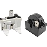 1 Pin QP2-4.7 Refrigerator PTC Start Relay Overload Protector 4.7 Ohm | For 6750C-0005P Overload Protector Relay Replacement Parts for Mini Fridges Coolers Refrigerator Compressor