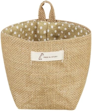 Milopon Mini Sac De Rangement En Tissu Pliable Suspendu Panier De Linge Pour Maison Dortoirs Chambre Bureau Bleu Paniers A Linge Cuisine Maison