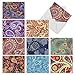 The Best Card Company - 10 Colorful Blank Note Cards with Envelopes (4 x 5.12Inch) - Assorted Boxed Set - Crazy for Paisley M6570OCB