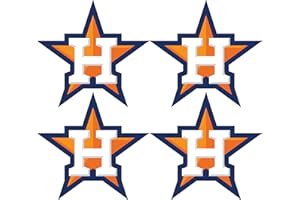 MLB Set of 4 Houston Astros Team Logo Stickers Four Individual Major League Baseball Official Helmet Emblems Texas