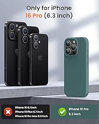 OuXul Designed for iPhone 16 Pro Case,Shockproof