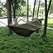 Baron Outdoor Camping Mosquito net Hammock Travel Leisure Camping Anti-Mosquito Parachute Cloth Swing Army Green Double Hammockthumb 1