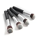 Professional 4 Pcs Black Synthetic Kabuki Flat Foundation Brush Single Makeup Cosmetic Brush