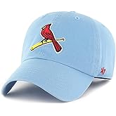47 Brand MLB Alternate Color Primary Logo Clean Up Adjustable Baseball Cap Hat, Adult One Size Fits All