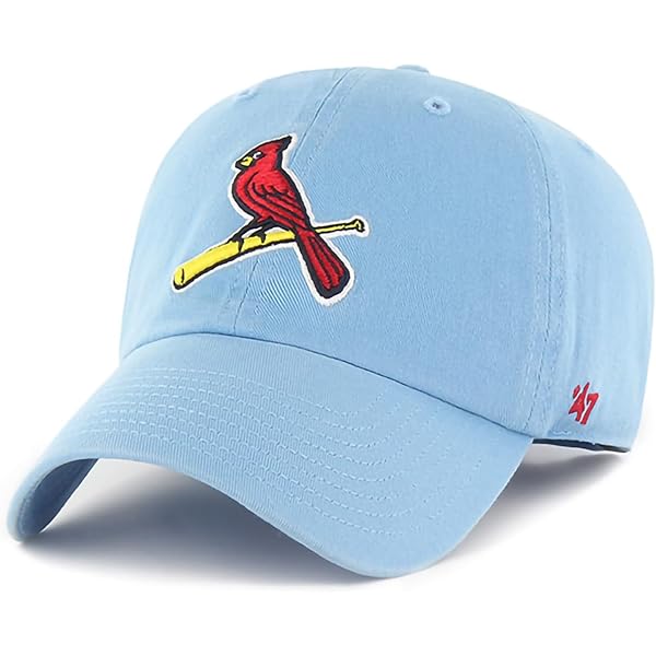 '47 St. Louis Cardinals Cooperstown Clean Up Cap - Adjustable Cotton Baseball Hat, Raised Embroidery - View #7