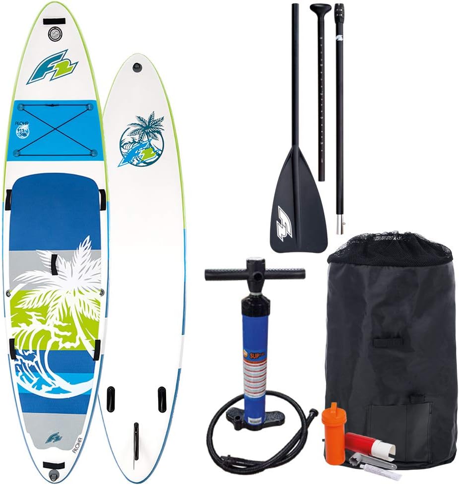F2 Inflatable Aloha Stand Up Paddle Board Green Amazon.de Sport