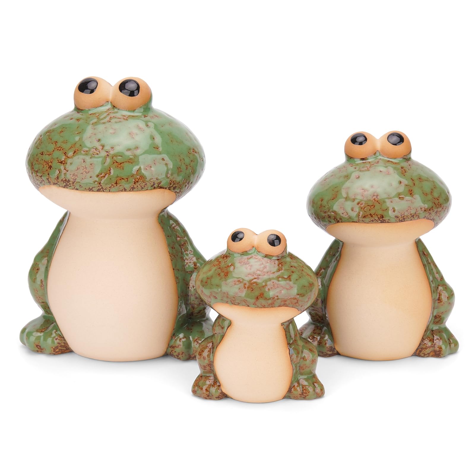 Photo 1 of maozyiltle Frog Statues for Garden, Both Fun and Cute Decor, Suitable for Garden Yard and Cabinet, Perfect Indoor Outdoor Decorations Gifts for Women Mom Grandma Friends On Holiday (Green)