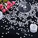 Outus 3800 Pieces Clear Wedding Table Scattering Crystals, 4 Sizes Artificial Acrylic Diamonds, Table Decoration for Birthday Baby Shower Party