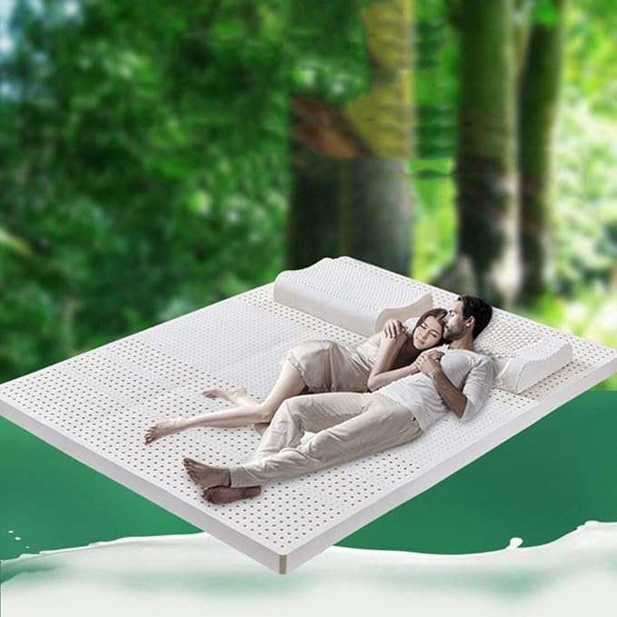 WSN Colchón de látex 5 cm de Espesor 100% Látex Medio Suave ...