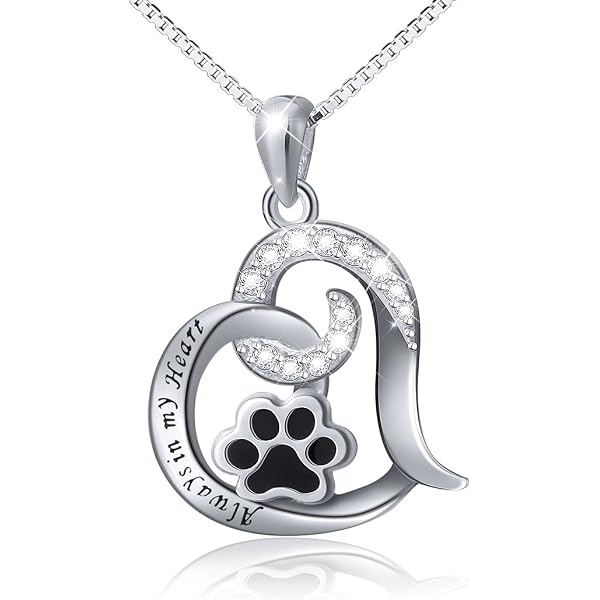 Love Heart Pawprint Charm - 925 Sterling Silver, Pet Dog Puppy Charm Pendant For Snake Bracelets, Gift Ready - View #4