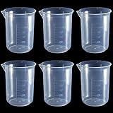 Waziaqoc 50ml/1.7oz Plastic Graduated Beaker
