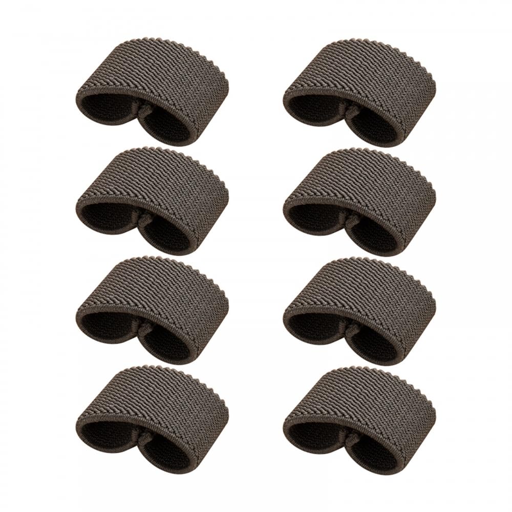 DONGKER Elastic Belt Loop Keeper, 8PCS Elastic Web Belt Tail Keepers, Loop Stays Strap Retainer Bands for 1" Wide Belts/Straps