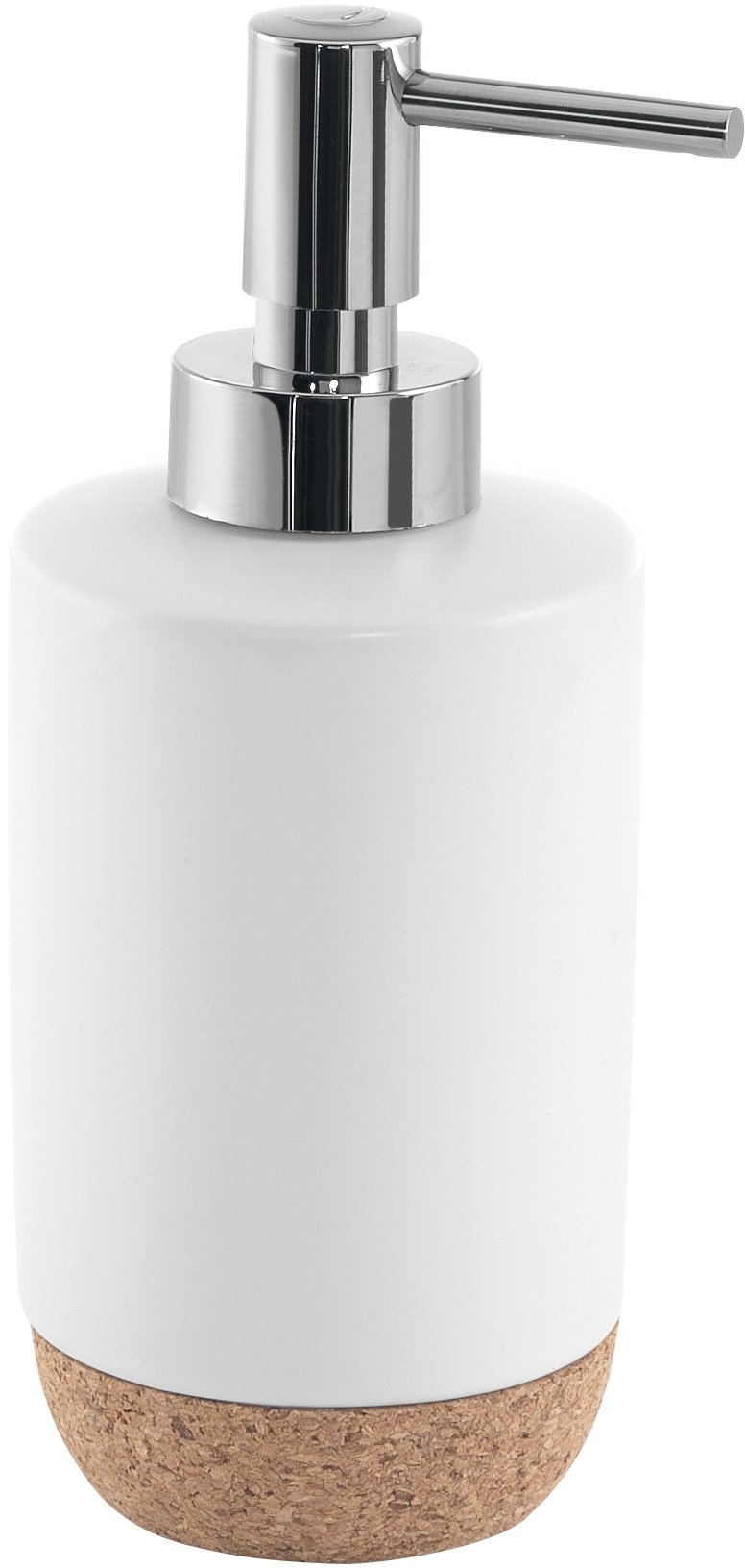 Gedy Ilary Soap Dispenser, Ceramic, White, 7 x 7 x 17