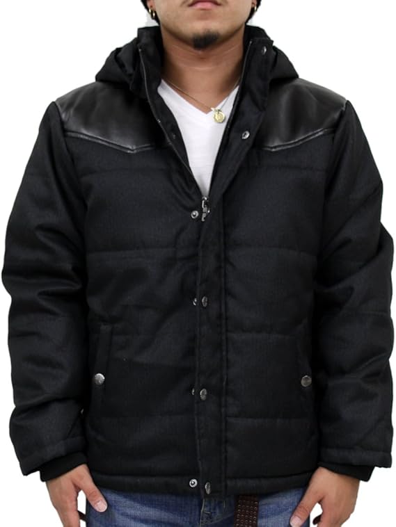 Amazon リアルコンテンツ 中綿 ジャケット メンズ アウター ブルゾン フード 脱着 防寒 リブ 大きいサイズ 71 F580rc コート ジャケット 通販