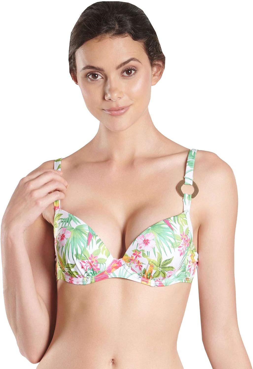 push up plunge bikini top