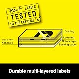 Brother TZe-C31 Labelling Tape Black on Fluorescent Yellow 12 mm x 5 m view 6