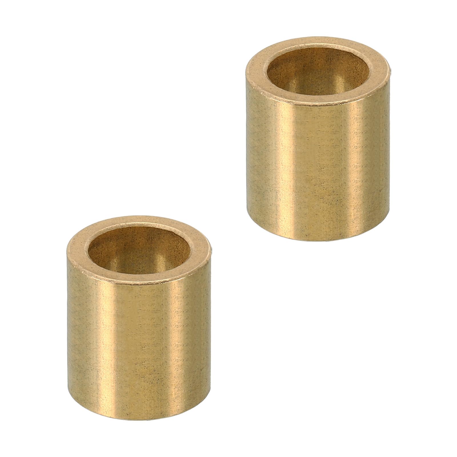 PATIKIL M14 Brass Spacers, 2 Pcs Metal Spacer Brass 14mm ID x 20mm OD x 22mm L Brass Spacers Screw Standoff for 5/9 Inch or M14 Screw