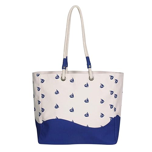 EcoRight Beach Bag Large Women Tote Bag with Waterproof Lining & Extra Pockets