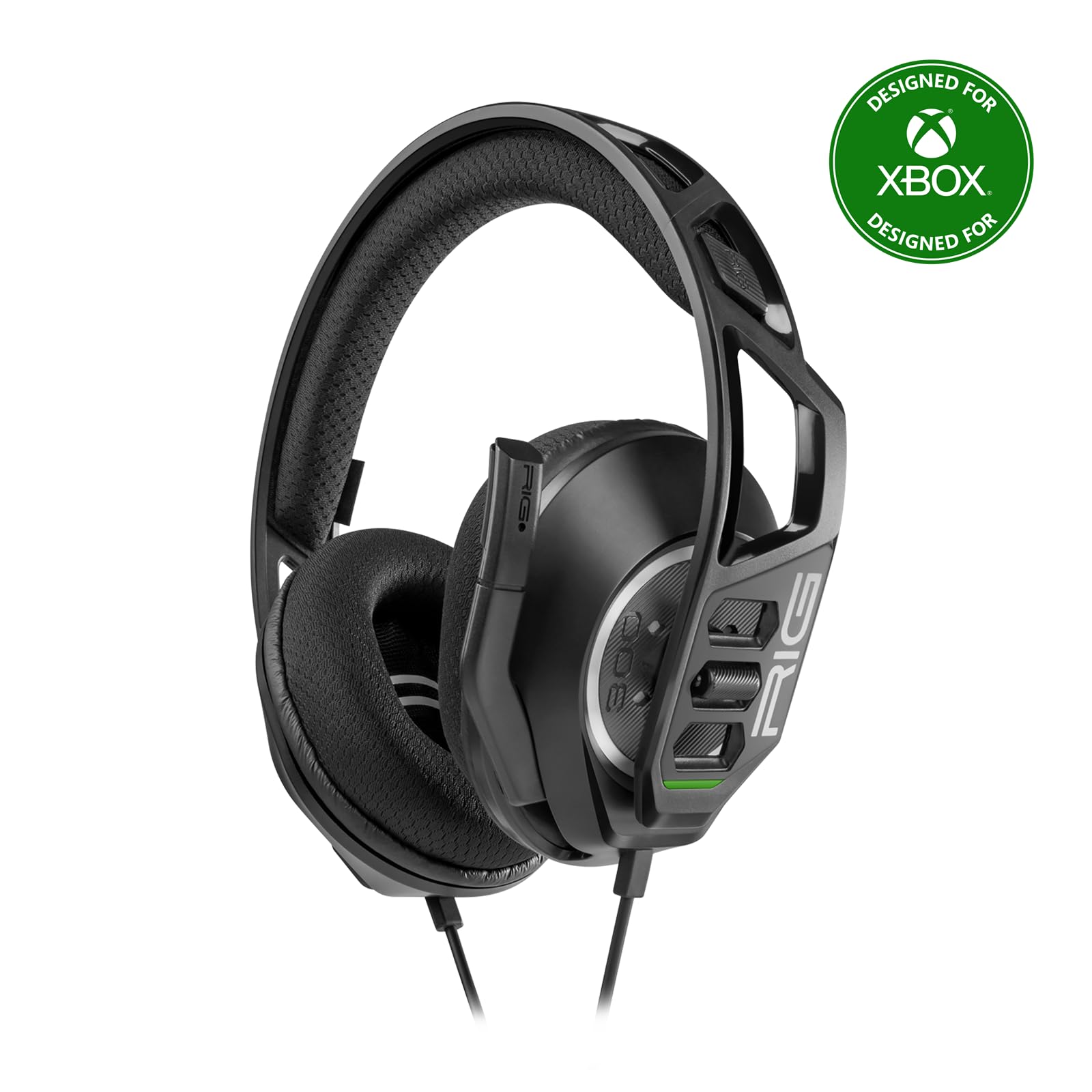 Photo 1 of RIG 300 PRO HX Xbox Gaming Headset - Xbox Series X, Xbox Series S, Xbox One, PS5, PS4, PlayStation, Nintendo Switch, Mobile & Laptop with 3.5mm – Flip-to-Stow Mic, 40mm Speakers - Black