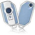 OFFCURVE Key Fob Cover for BMW, Special Key Fob Case Cover Holder for BMW R1250GS ADV R1200GS C400GT 750GT F850 F750GS F850GS F900R F900XR K1600 K1600GTL S1000R S1000XR Motorcycle Accessories, Blue