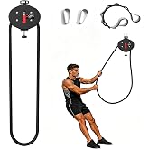 Endless Rope Trainer, Portable Pulley System with Adjustable Resistance | Home Gym Suspension Infinity Rope with 14 FT Closed-Loop, for Grip, Arms, Back, Body Coordination Exercises