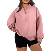 Eytino Plus Size Sweatshirt for Women Half Zip Quarter Zipper Pullover Hoodies Tops(1X-5X)